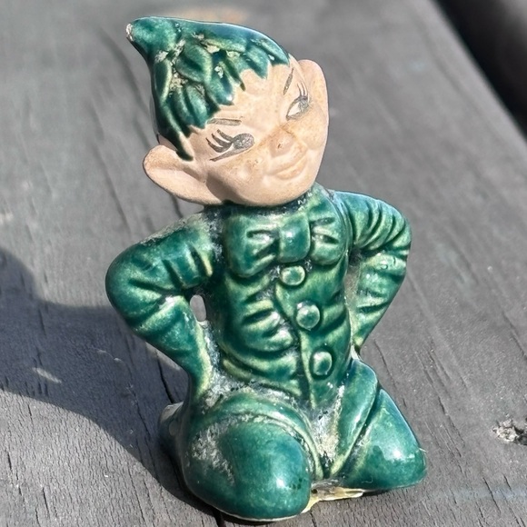 Feisty Vintage Green Pixie Elf! - Picture 6 of 10